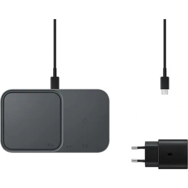 Фото - Беспроводное зарядное устройство Samsung 15W Wireless Charger Duo with TA (EP-P5400TBEGEU)