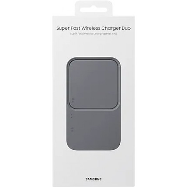 Фото - Беспроводное зарядное устройство Samsung 15W Wireless Charger Duo with TA (EP-P5400TBEGEU)