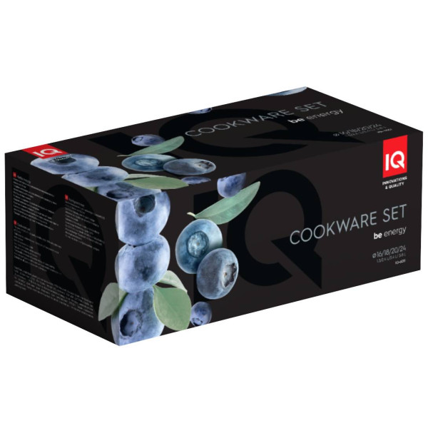 Фото - Набор посуды IQ Be Energy 8 пр. 1.3 л+2.4 л+3.4 л+5.8 л (IQ-6051)