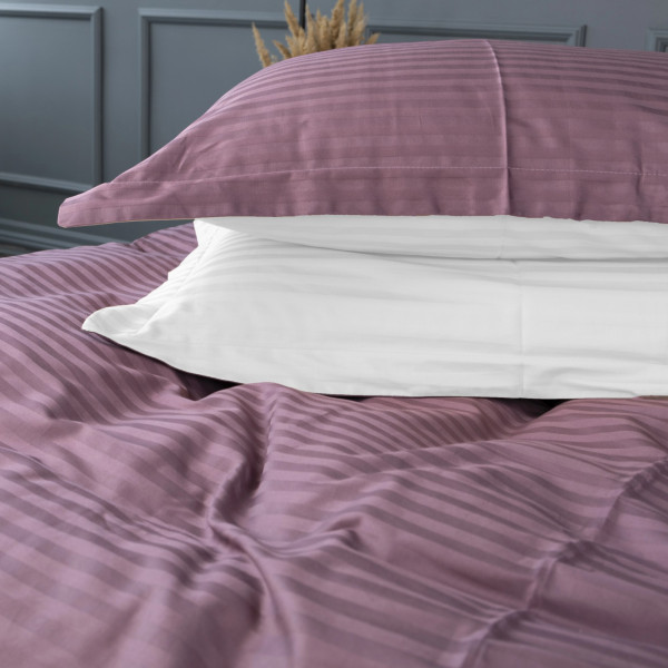 Фото - Комплект постельного белья детский MirSon Satin Stripe 30-0008 + 30-0001 Bethseda 110х140 (2200005246382)
