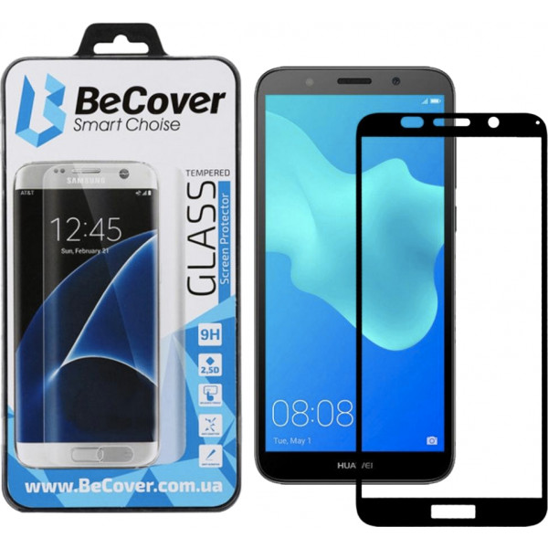 Фото - Защитное стекло для смартфона BeCover for Huawei Y5 2018 Black (702754)