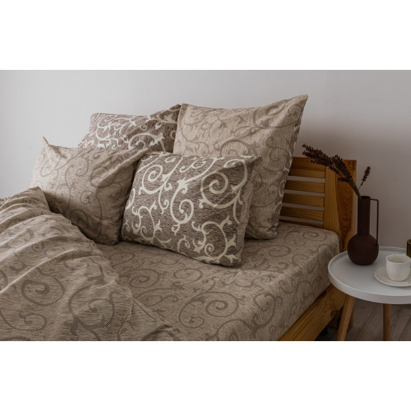 Фото - Комплект постельного белья ТЕП Soft dreams Beige and White (2-03857_25166)