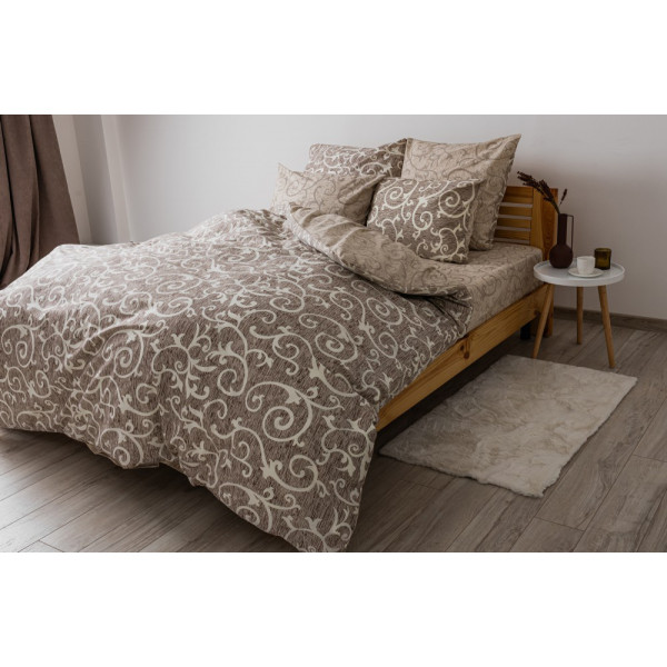 Фото - Комплект постельного белья ТЕП Soft dreams Beige and White (2-03857_25166)