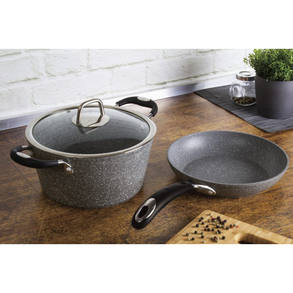 Фото - Набор посуды BerlingerHaus Haus Gray Stone Touch Line 10 пр. (BH 1170N)