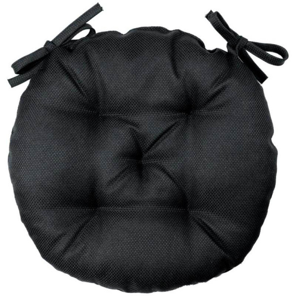 Фото - Подушка для стула Прованс LEON черная D40 см (038930)