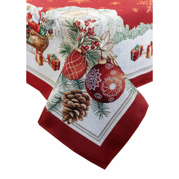 Фото - Скатерть квадратная Прованс гобелен PRESENT 135х140 (031327)