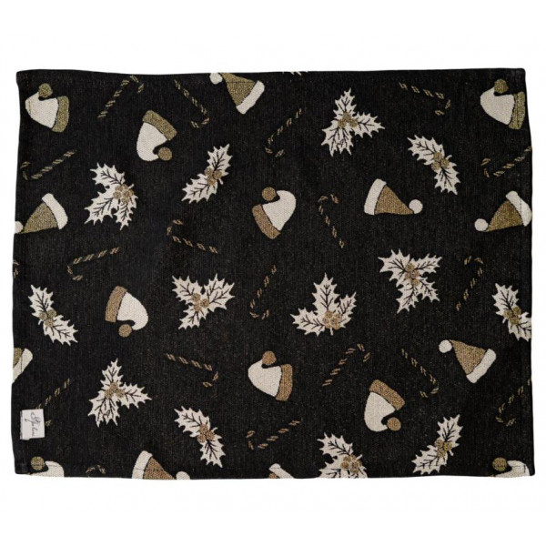 Фото - Салфетка для сервировки Прованс Шапочки на черном 35х45 см (036448) Фото - Салфетка для сервировки Прованс Шапочки на черном 35х45 см (036448)