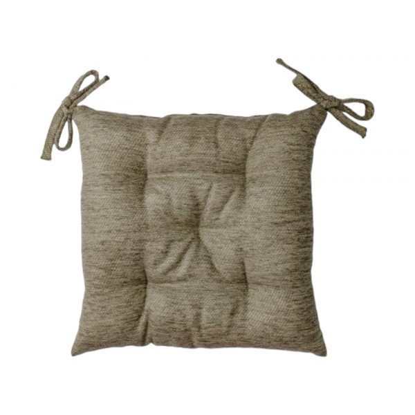 Фото - Подушка для стула Прованс CHENILLA серая 40х40 см (034855)