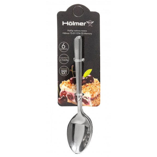 Фото - Набор чайных ложек Holmer TS-011236-SS Memory Фото - Набор чайных ложек Holmer TS-011236-SS Memory