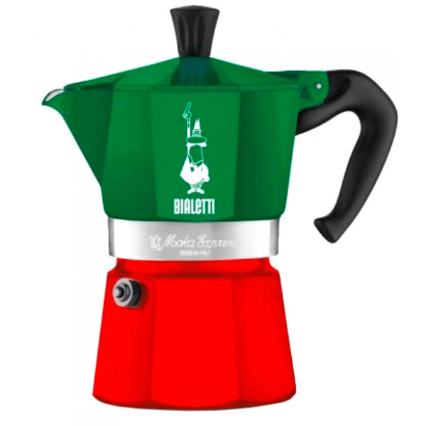Фото - Кофеварка гейзерная Bialetti Moka Express Italia 180 мл (0005322)