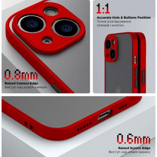 Фото - Чехол для смартфона Armorstandart Frosted Matte for  Xiaomi Redmi 12 4G Red (ARM68553)