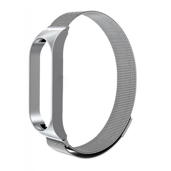 Фото - Ремешок для фитнес-браслета Armorstandart Milanese Magnetic Band for Xiaomi Mi Band 7 Silver (ARM67849)