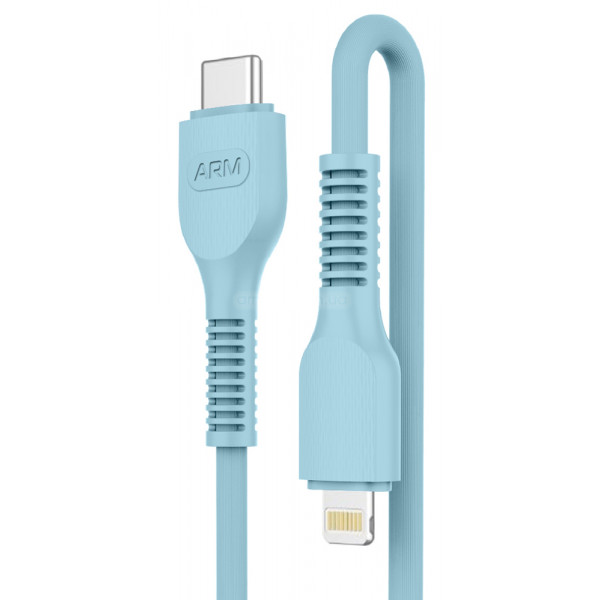 Фото - Кабель синхронизации данных Armorstandart AR88 Type-C to Lightning 3A 1m Blue (ARM65288)