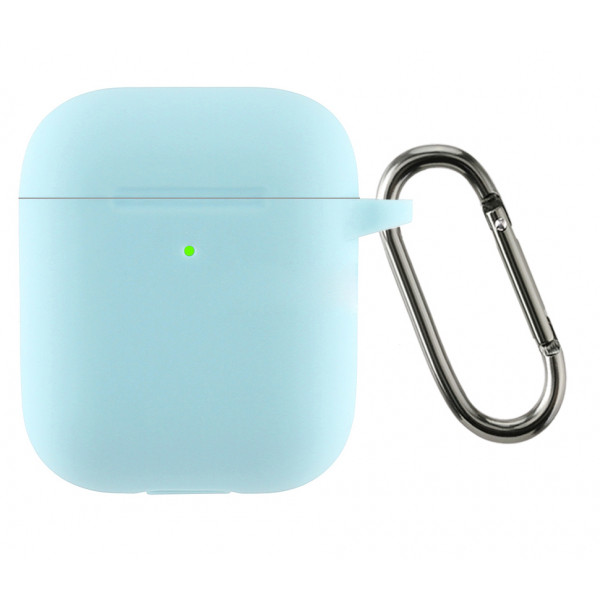 Фото - Чехол для наушников Armorstandart Ultrathin Silicone Case With Hook for Apple AirPods 2 Sky Blue (ARM59692)