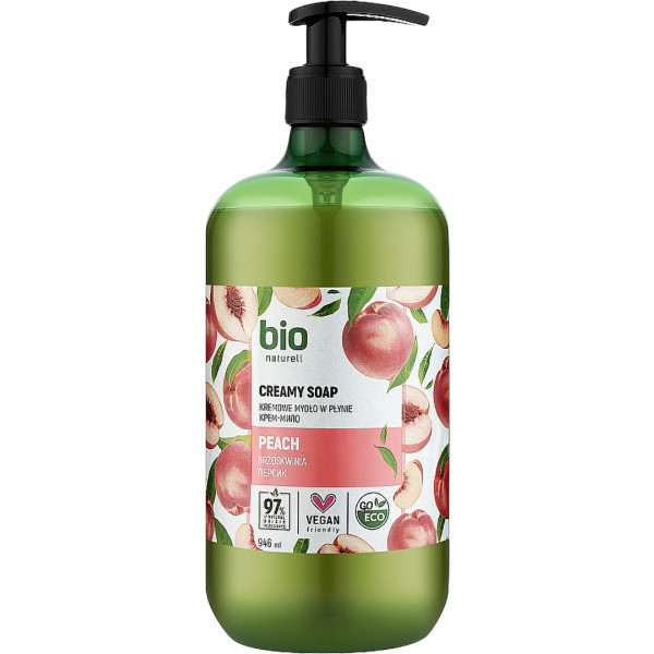 Фото - Жидкое мыло для рук Bio Naturell персик 946 мл (4820168434419) Фото - Жидкое мыло для рук Bio Naturell персик 946 мл (4820168434419)