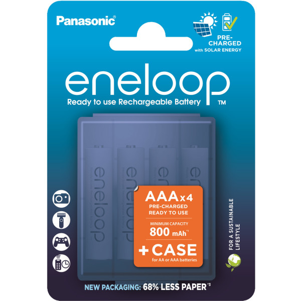 Фото - Аккумулятор тип AAA Panasonic Eneloop NI-MH  AAA 800 мАг, 4 шт. (BK-4MCDEC4CP)