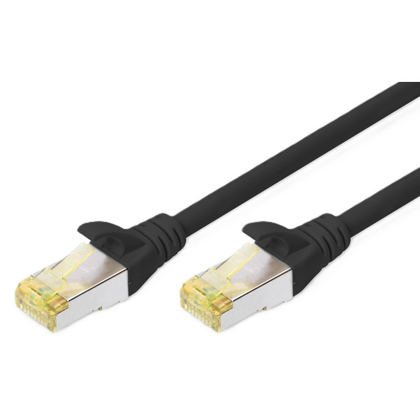Фото - Кабель патч-корд Digitus CAT 6a S-FTP 1 м Black (DK-1644-A-010/BL)