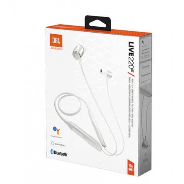 Фото - Наушники вкладыши беспроводные JBL Live 220BT White (JBLLIVE220BTWHT)