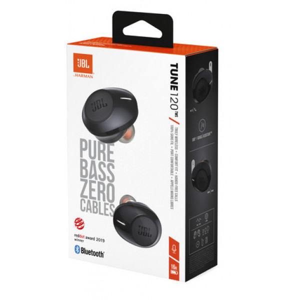 Фото - Наушники вкладыши беспроводные JBL Tune 120TWS Black (JBLT120TWSBLK)