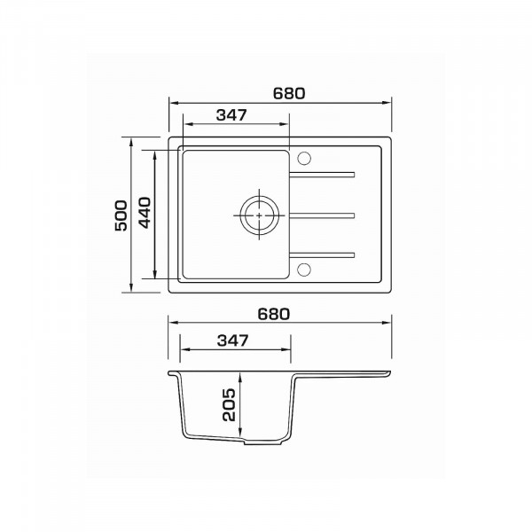 Фото - Мойка кухонная GRANADO Blanos Marron