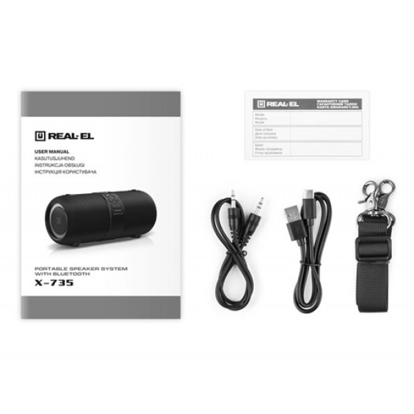 Фото - Уценка - Портативная акустика REAL-EL X-735