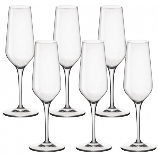 Фото - Набор бокалов Bormioli Rocco Electra Flute для шампанського 6x230 мл (192343GRC021990)