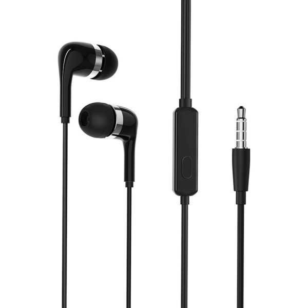 Фото - Наушники вкладыши проводные BOROFONE BM39 Refined chant universal earphones with mic Black (6931474716873)