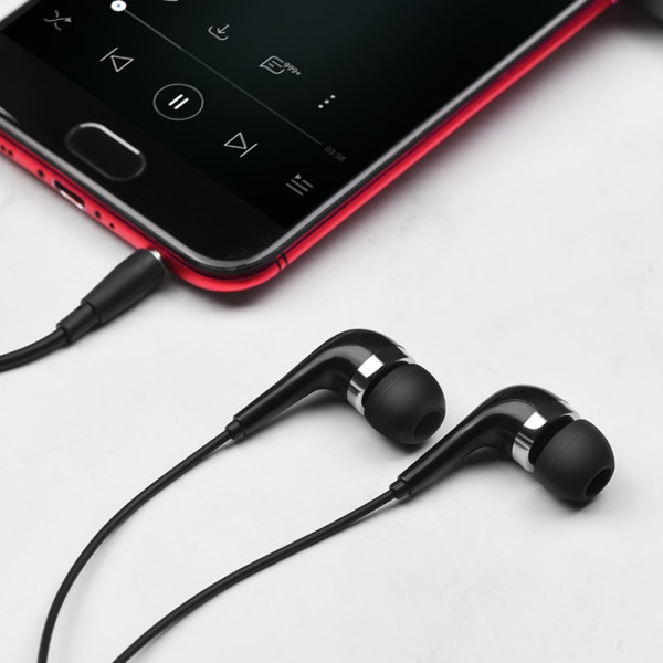 Фото - Наушники вкладыши проводные BOROFONE BM39 Refined chant universal earphones with mic Black (6931474716873)