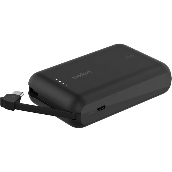 Фото - Батарея мобильная Belkin 10000мА·год, 20Вт +USB-C Black (BPB021HQBK)