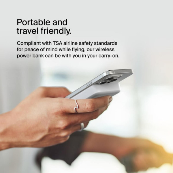 Фото - Батарея мобильная Belkin 8000мА·год, 15Вт, MagSafe Qi2 White (BPD007BTWH)