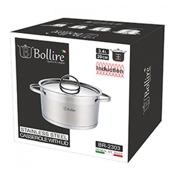 Фото - Кастрюля Bollire BR-2303 Catania 20 см 3.4 л