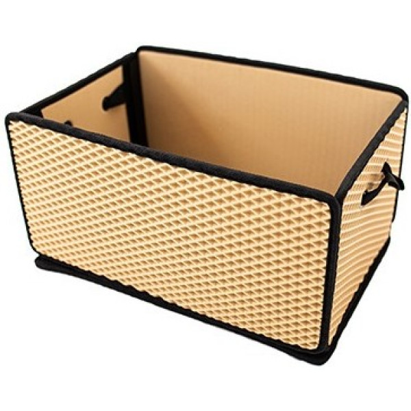 Фото - Сумка-органайзер в багажник EVAtech LightBox 33x50x25 см ромб бежевый черный кант BS13837OS5RIB Фото - Сумка-органайзер в багажник EVAtech LightBox 33x50x25 см ромб бежевый черный кант BS13837OS5RIB