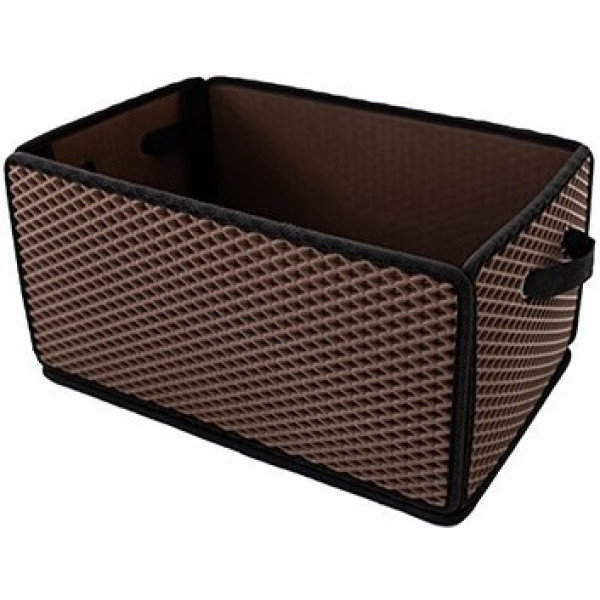 Фото - Сумка-органайзер в багажник EVAtech LightBox 33x50x25 см ромб коричневый черный кант BS13837OS5RZB Фото - Сумка-органайзер в багажник EVAtech LightBox 33x50x25 см ромб коричневый черный кант BS13837OS5RZB