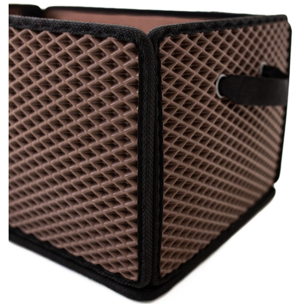 Фото - Сумка-органайзер в багажник EVAtech LightBox 33x50x25 см ромб коричневый черный кант BS13837OS5RZB