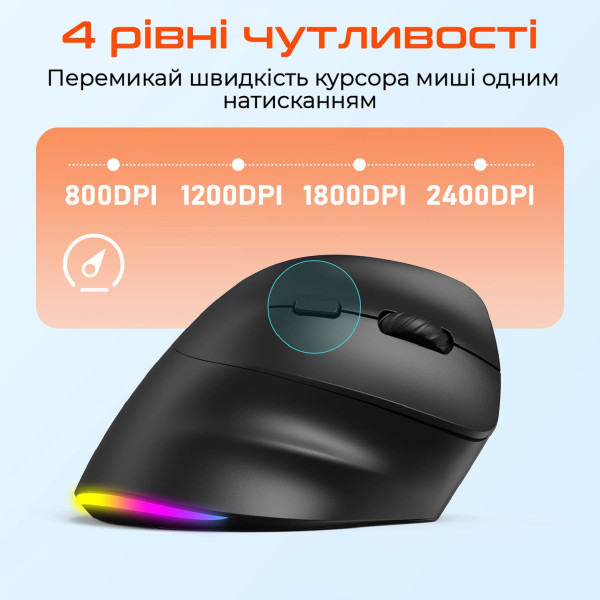 Фото - Мышь беспроводная Meetion MT-BTM010R-A