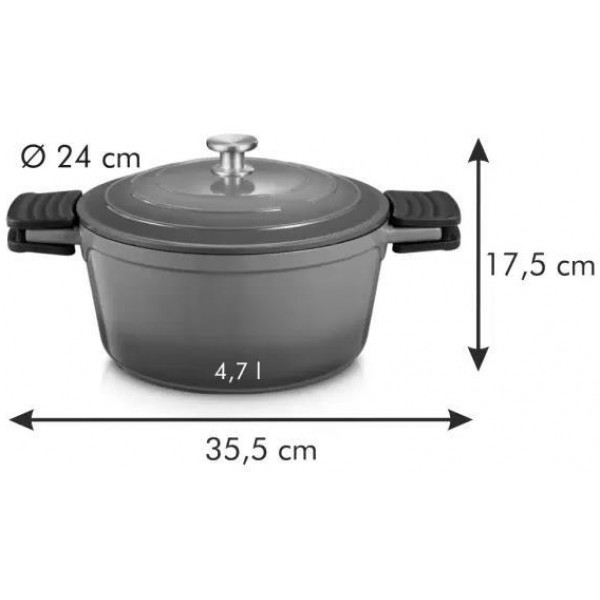 Фото - Кастрюля tescoma 780424 Bordeaux 24 см 4.7 л