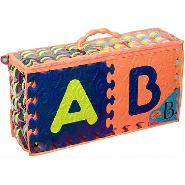 Фото - Развивающий коврик Battat пазл - ABC (140х140 см, 26 квадратов) (BX1210Z)