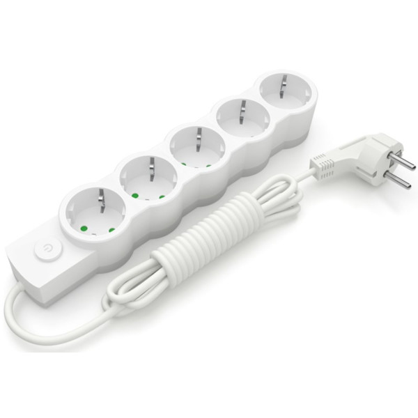 Фото - Удлинитель 220В Electrum 5 розеток 3 м с заземлением и выключателем (C-ES-1539)