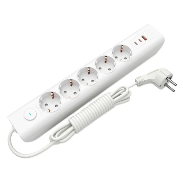 Фото - Сетевой фильтр Electrum 5 розеток 3 м с выключателем и 2 Type-C + USB (C-ES-1991) Фото - Сетевой фильтр Electrum 5 розеток 3 м с выключателем и 2 Type-C + USB (C-ES-1991)