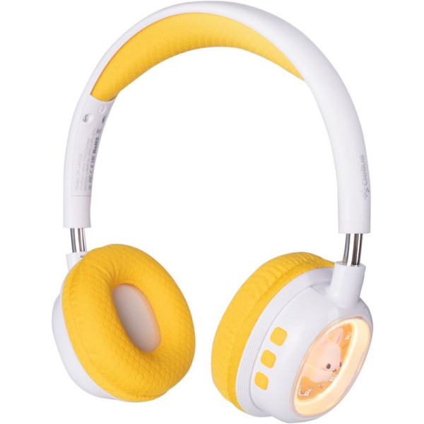 Фото - Наушники накладные беспроводные Gelius MIAOSpace GP HP-009 White/Yellow (101291)