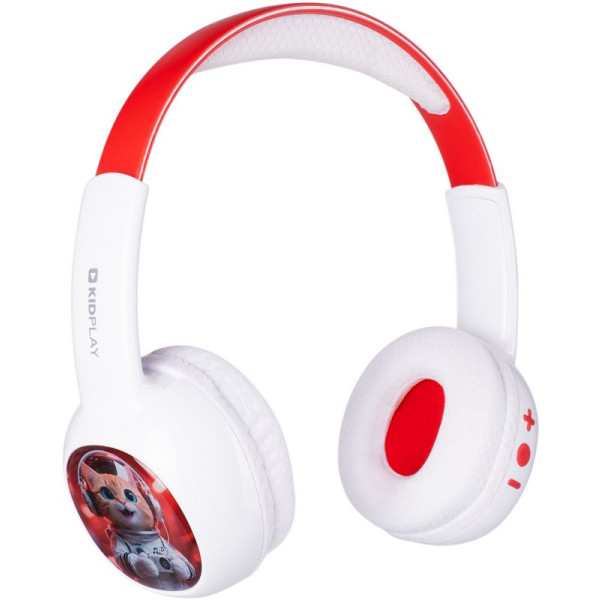 Фото - Наушники накладные беспроводные Gelius KIDPlay GP HP-010 White/Red (101292)