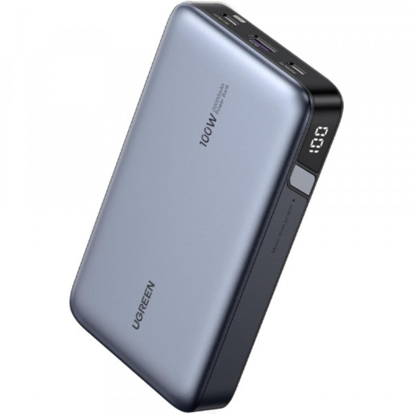 Фото - Батарея мобильная UGREEN 20000mAh 100W PD,QC, USB-A, 2xUSB-С Grey (PB720)