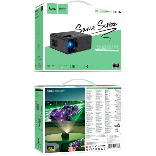 Фото - Проектор HOCO DT6 720P (EU) (6942007663632)