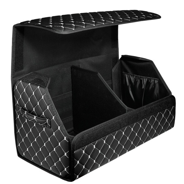 Фото - Сумка-органайзер в багажник Beltex Эко кожа M/50 Тк. черная/серая (BX39712)