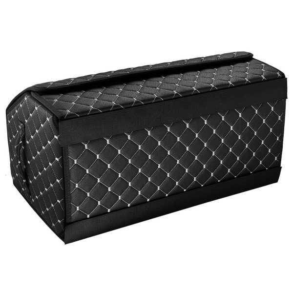 Фото - Сумка-органайзер в багажник Beltex Эко кожа M/50 Тк. черная/серая (BX39712)