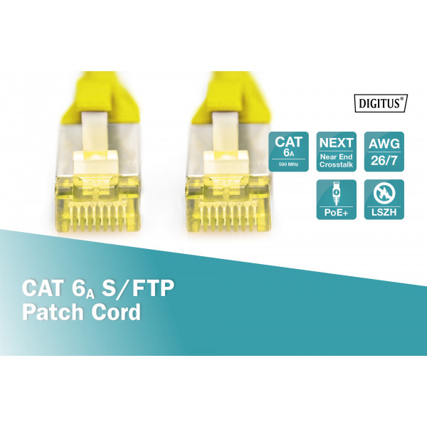 Фото - Кабель патч-корд Digitus CAT 6a S-FTP 1m (DK-1644-A-010/Y)
