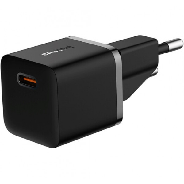 Фото - Сетевое зарядное устройство Baseus GaN5 FC mini 1C 20W Black (CCGN050101)