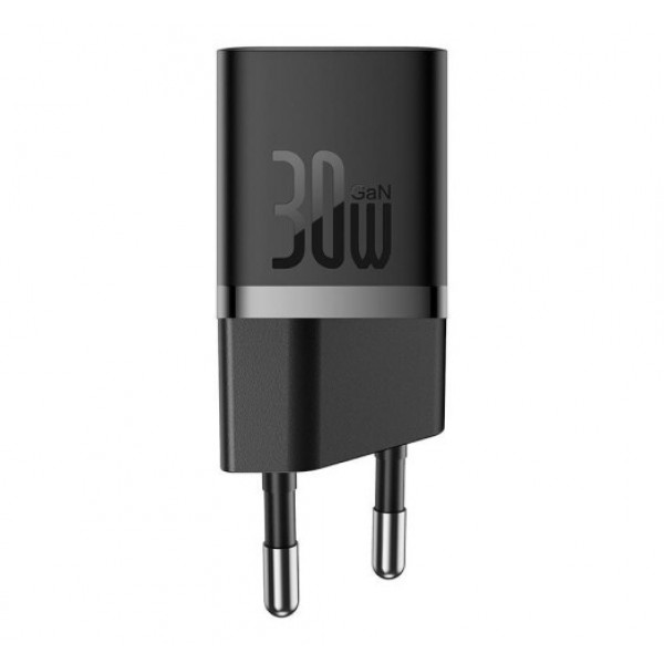 Фото - Сетевое зарядное устройство Baseus GaN5 FC mini 1C 30W Black (CCGN070401)