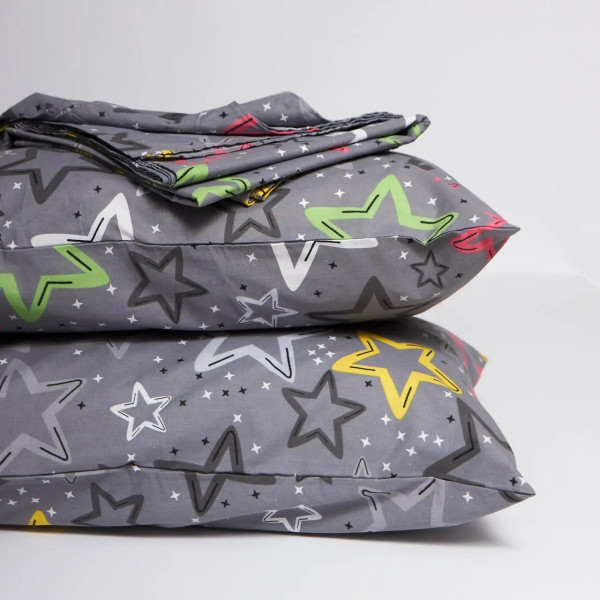 Фото - Комплект постельного белья Moon&Star Бязь Gold Люкс Cosmic Party 160х220 + 40х60 см 2 шт. (MS-890000183)