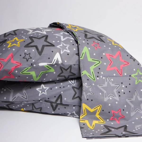 Фото - Комплект постельного белья Moon&Star Бязь Gold Люкс Cosmic Party 160х220 + 40х60 см 2 шт. (MS-890000183)